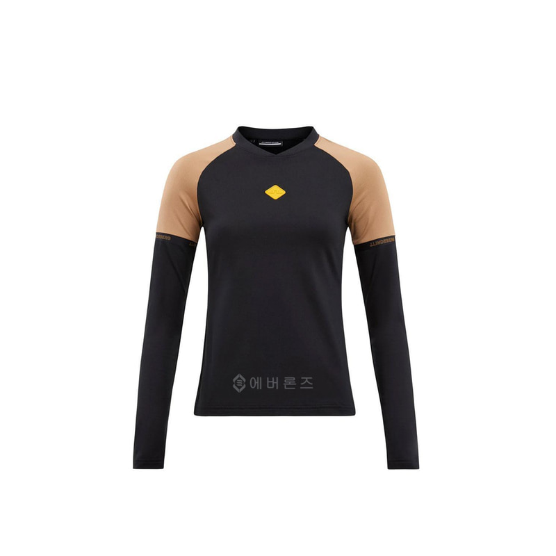 [에버론즈] 제이린드버그 시에나 여성 골프 긴팔 기모 티셔츠 슬림핏 GWJT06806-9999