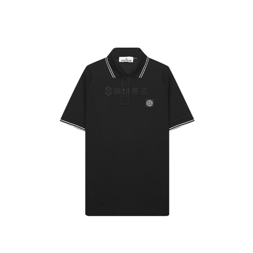 [에버론즈] 스톤아일랜드 로고패치 반팔 스트라이프 남성 폴로 티셔츠 10152SC18 A0029